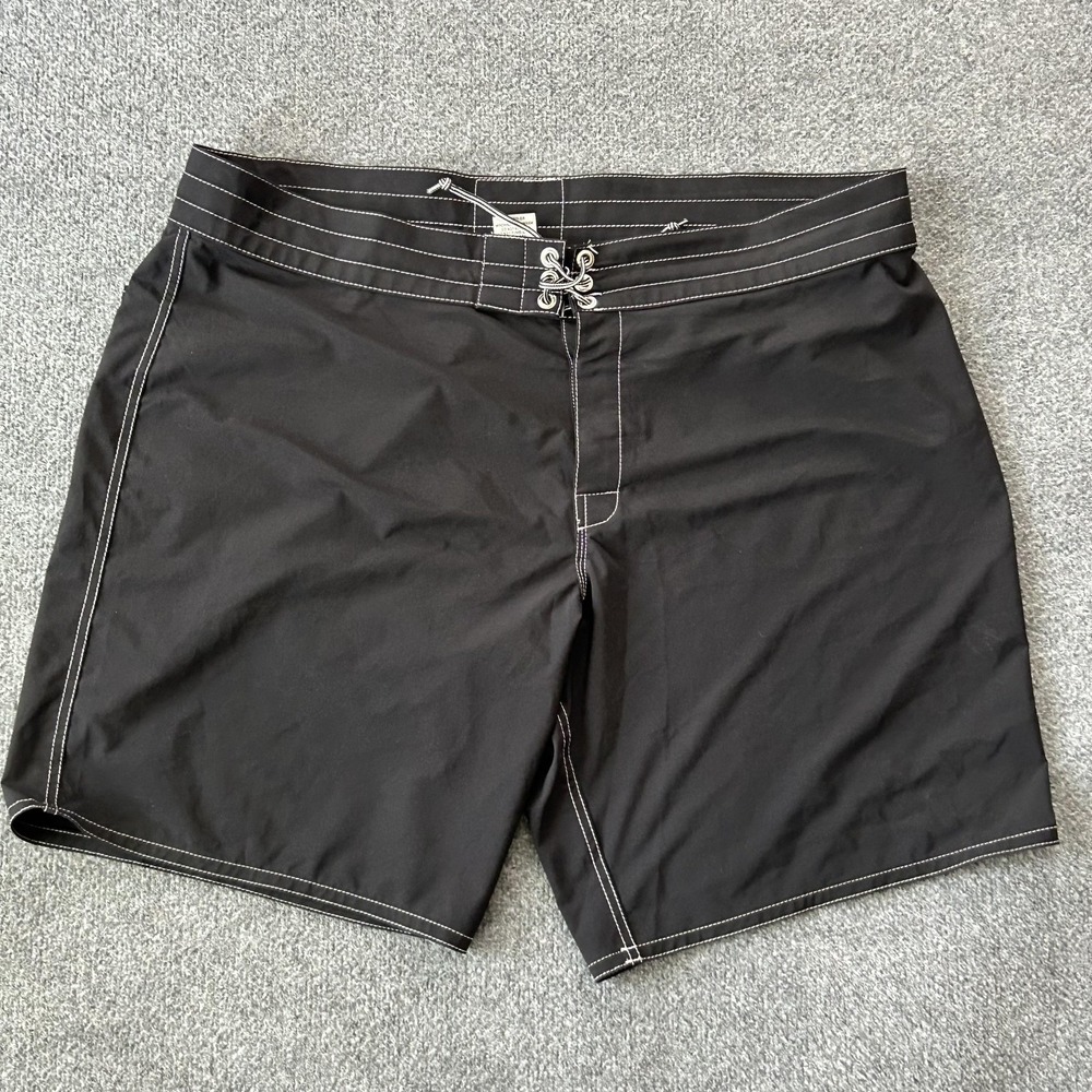 Birdwell Beach Britches Board Shorts Mens 42 Black Surf Swim Santa Ana USA